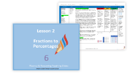 2. Fractions to percentages