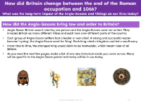 How did the Anglo-Saxons bring law and order to Britain? - Info pack