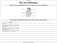 Mrs. Twit - Worksheet