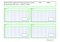  Multiplication Set B 2 digit number x 7