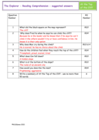 5. Reading Comprehension suggested answers