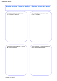 2. Character Analysis Mr and Mrs Beggins