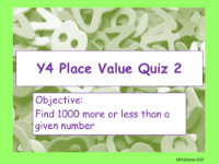 Place Value Quiz 2