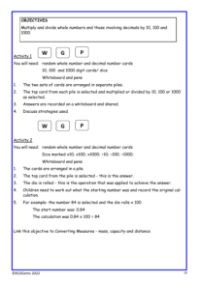 Multiplying and dividing by powers of 10 worksheet