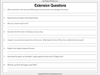 Extension Questions Worksheet