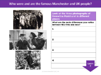 Emmeline Pankhurst - Differences between then and now - Worksheet