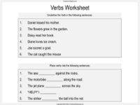 The Revenge - Verbs Worksheet