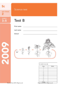SATS papers - Science 2009 Test B
