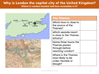 The Thames - Worksheet