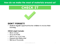 Check it! - Materials - 1st Grade