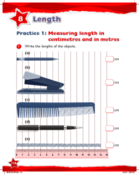 Work Book, Measuring length in centimetres and in metres