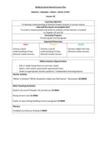 Skellig Lesson 18: William Blake - Lesson Plan