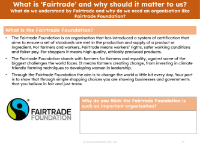 What is the Fairtrade Foundation?