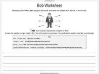 Billionaire Boy - Lesson 6 - Bob Worksheet