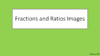 Fractions and ratio images