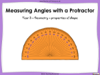 Measuring Angles with a Protractor - PowerPoint