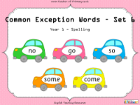 Common Exception Words - Set 6 - PowerPoint