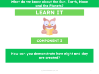 How can you demonstrate how night and day are created? - Presentation
