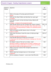 4. Reading Comprehension answers