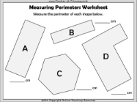 Perimeter - Worksheet