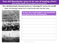 Manchester's title 'Cottonpolis'- Writing task