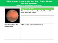 Mars fact file