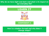 How is a shadow formed and why does it change shape? - Presentation