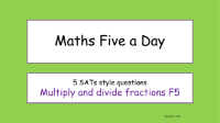 FDP - Multiply and divide fractions