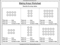 Making Arrays - Worksheet