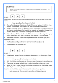 Comparing and ordering fractions worksheet