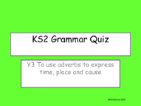 Adverbs Quiz