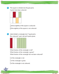 Learn together, Parts of a whole and equivalent fractions (3)