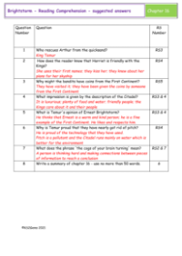 6. Reading Comprehension suggested answers