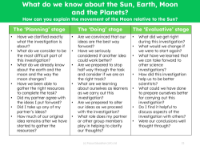 The movement of the Moon relative to the Sun - Metacognitively