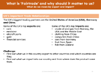 UK trade relationships - Info sheet