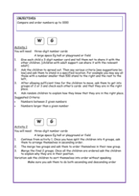 Compare and order numbers up to 100 worksheet