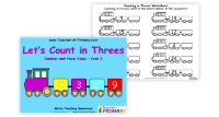 Counting in Multiples of Three Train