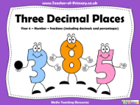 Three Decimal Places - PowerPoint