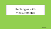 Perimeter - rectangles with measurements