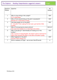 4. Reading Comprehension suggested answers