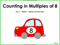 Counting in Multiples of Eight - Worksheet