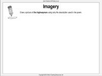 The Highwayman - Lesson 2 - Imagery Worksheet