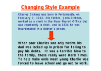 Changing Style Example Worksheet