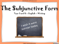 Subjunctive Form - PowerPoint