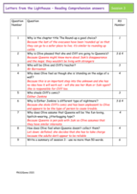 4. Reading Comprehension answers