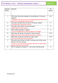 5. Reading Comprehension answers