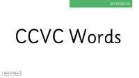 CCVC Words - Presentation 