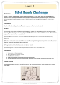 1. Stink Bomb Challenge