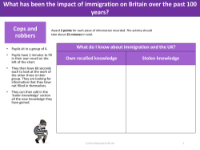 Cops and robbers - What do you know about immigration and the UK?
