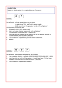 Rounding worksheet